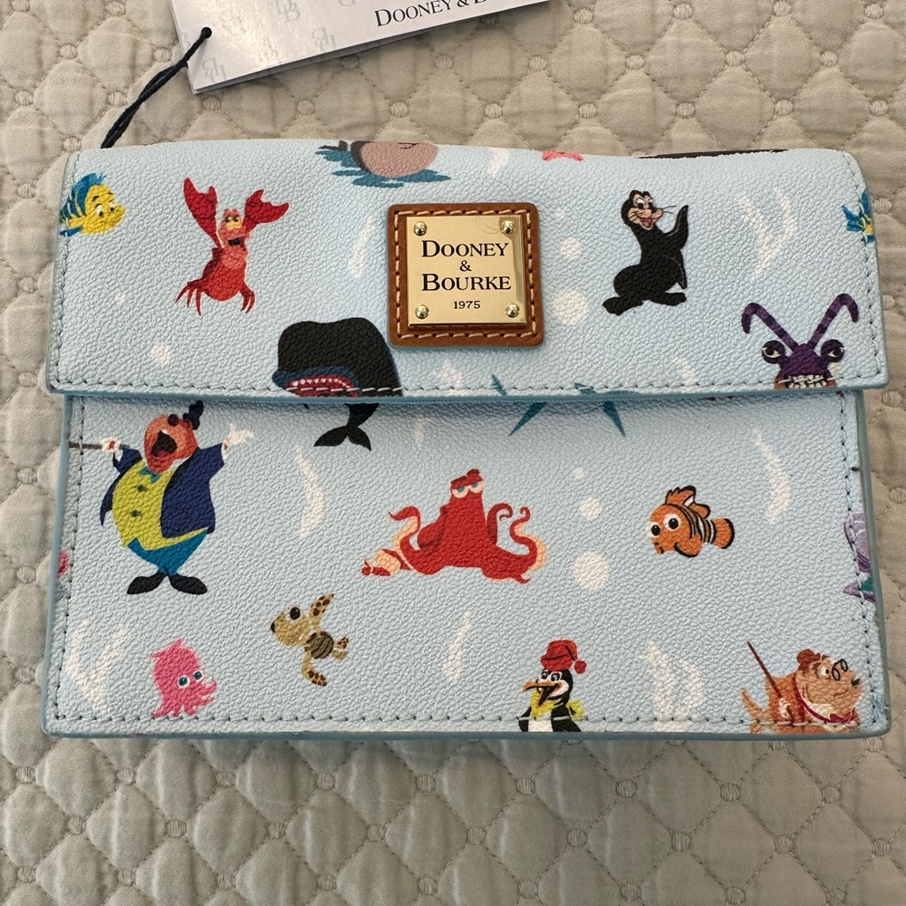 Dooney & Bourke X Disney Crossbody Bag.  Themed Sea Friends.